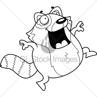 325x325 Cartoon Red Panda Running Gl Stock Images