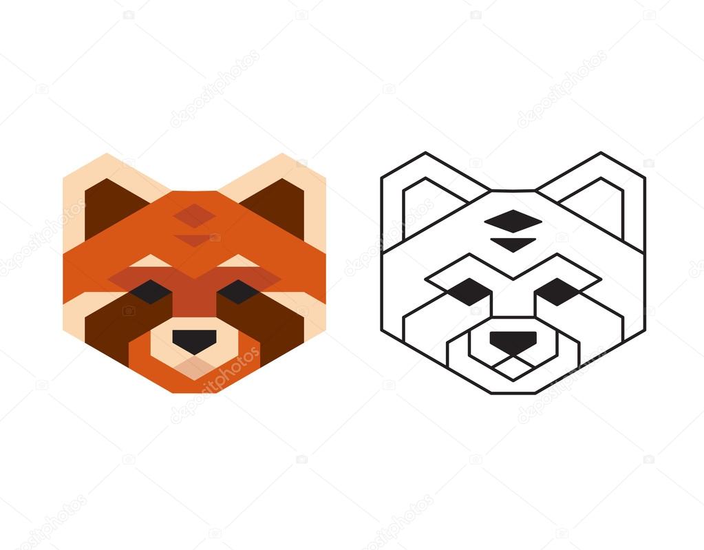 1023x799 Red Panda Head Stock Vector Sudowoodo