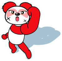 200x198 Cartoon Red Panda Jumping Stock Vector