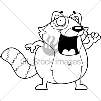 325x325 Cartoon Red Panda Jumping Gl Stock Images