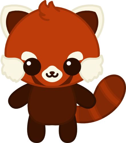 441x501 Red Panda Clipart Kawaii