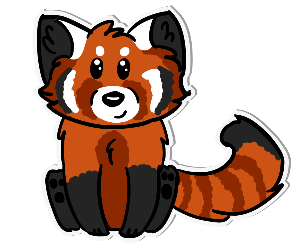 1024x851 Red Panda Sticker Chibi By Afna2ooo