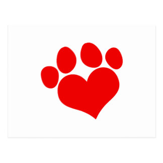 324x324 Paw Print Design Postcards Zazzle