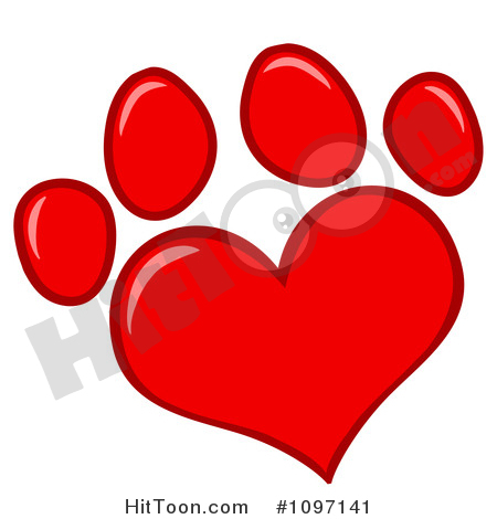 450x470 Paw Prints Clipart