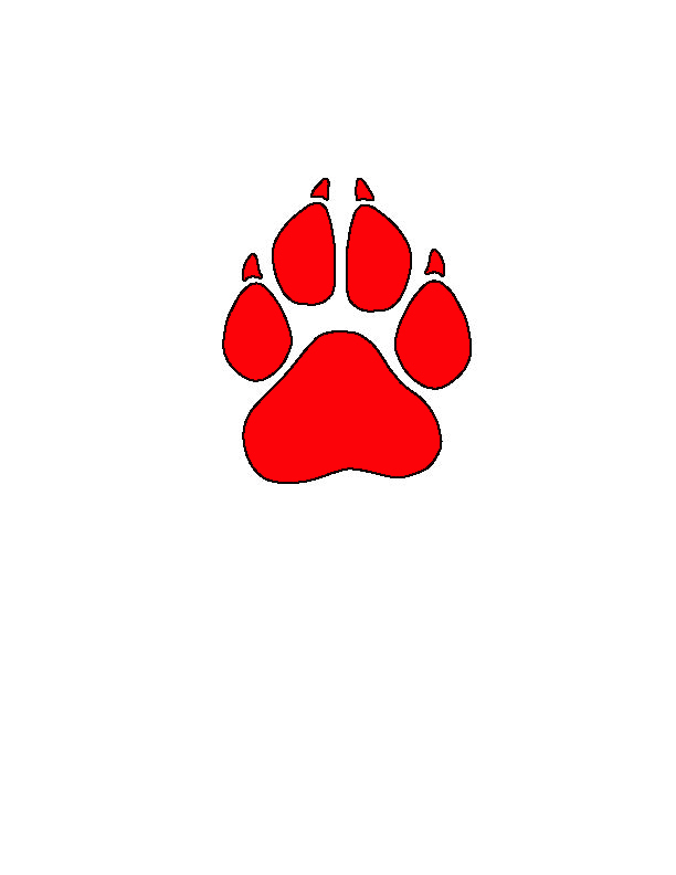 612x792 Paw Print Clipart Jpeg