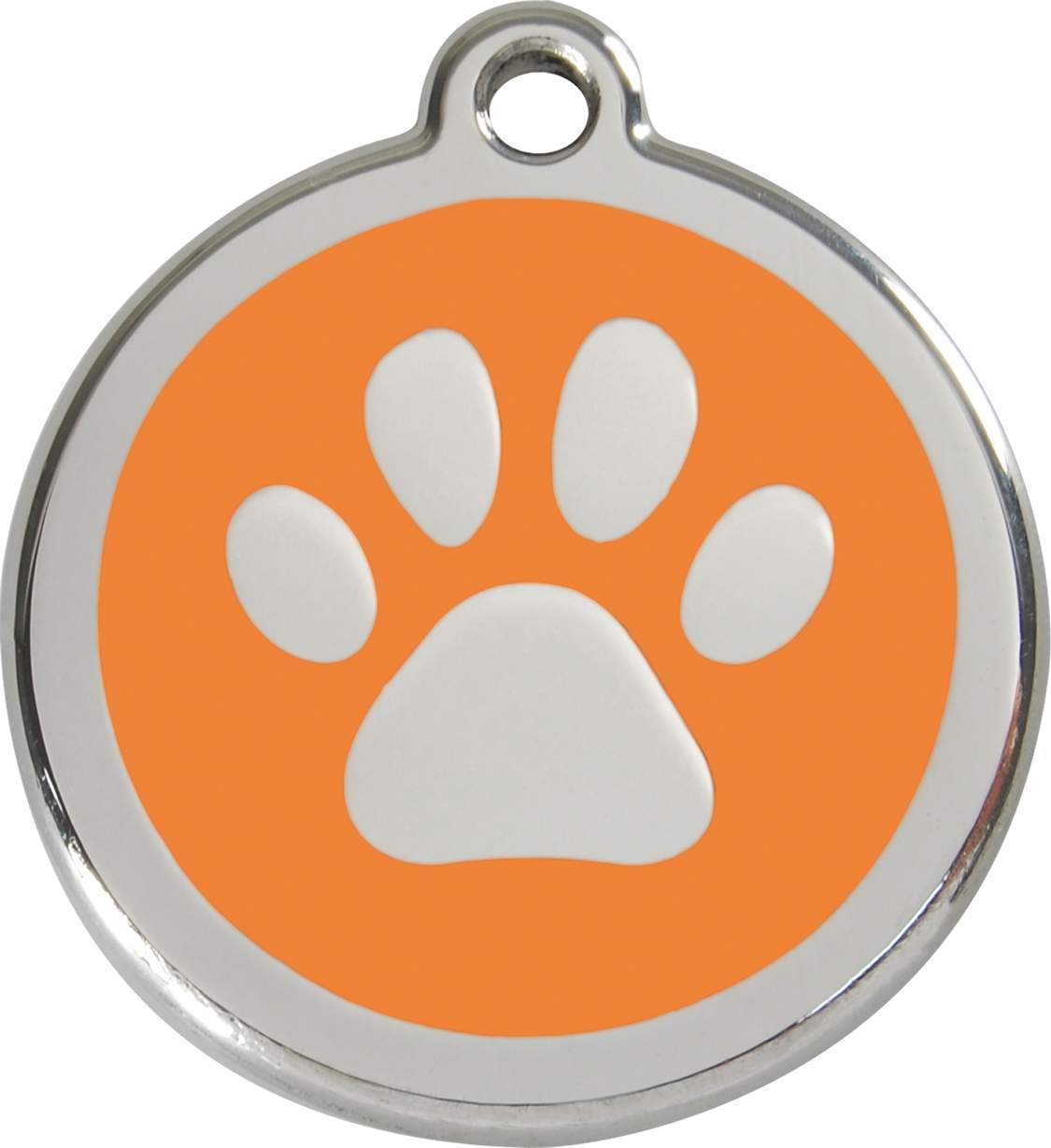 1125x1229 Red Dingo Dog Id Tag Paw Prints Large,