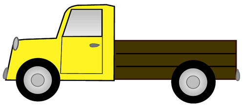 500x221 Pick Up Truck Clip Art Clipart