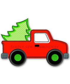 236x283 Two Cartoon Vintage Pick Up Truck Outline Drawings, One Red