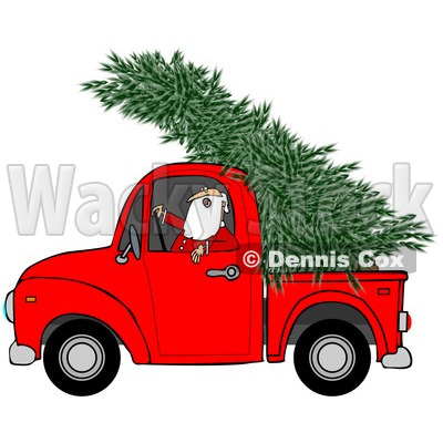 400x400 Christmas Tree Clipart Truck