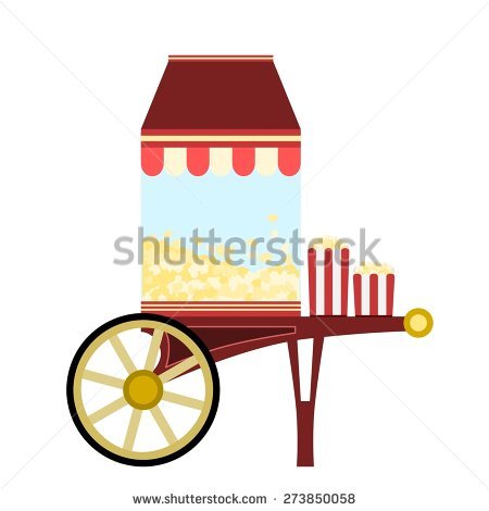 450x470 Popcorn Clipart Trolley