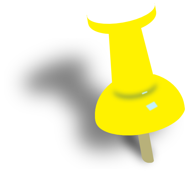 600x552 Red Push Pin Clipart