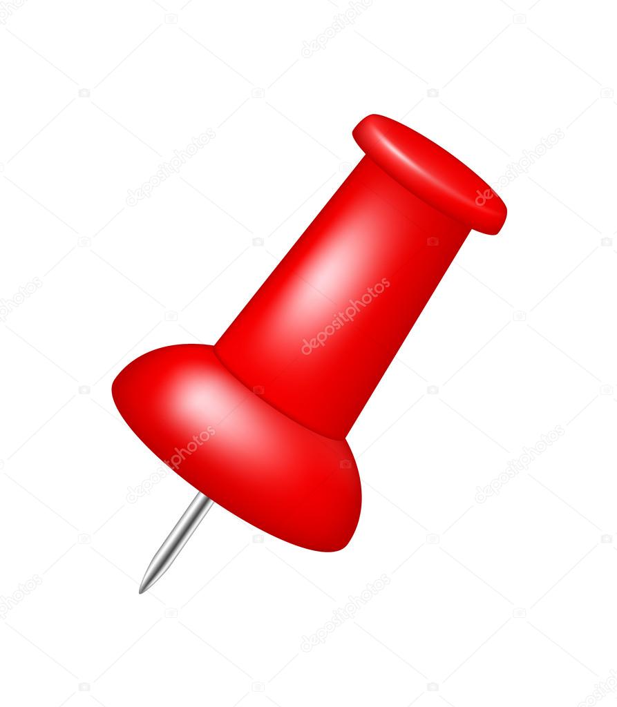 893x1024 Red Push Pin Stock Vector Jirkapravda