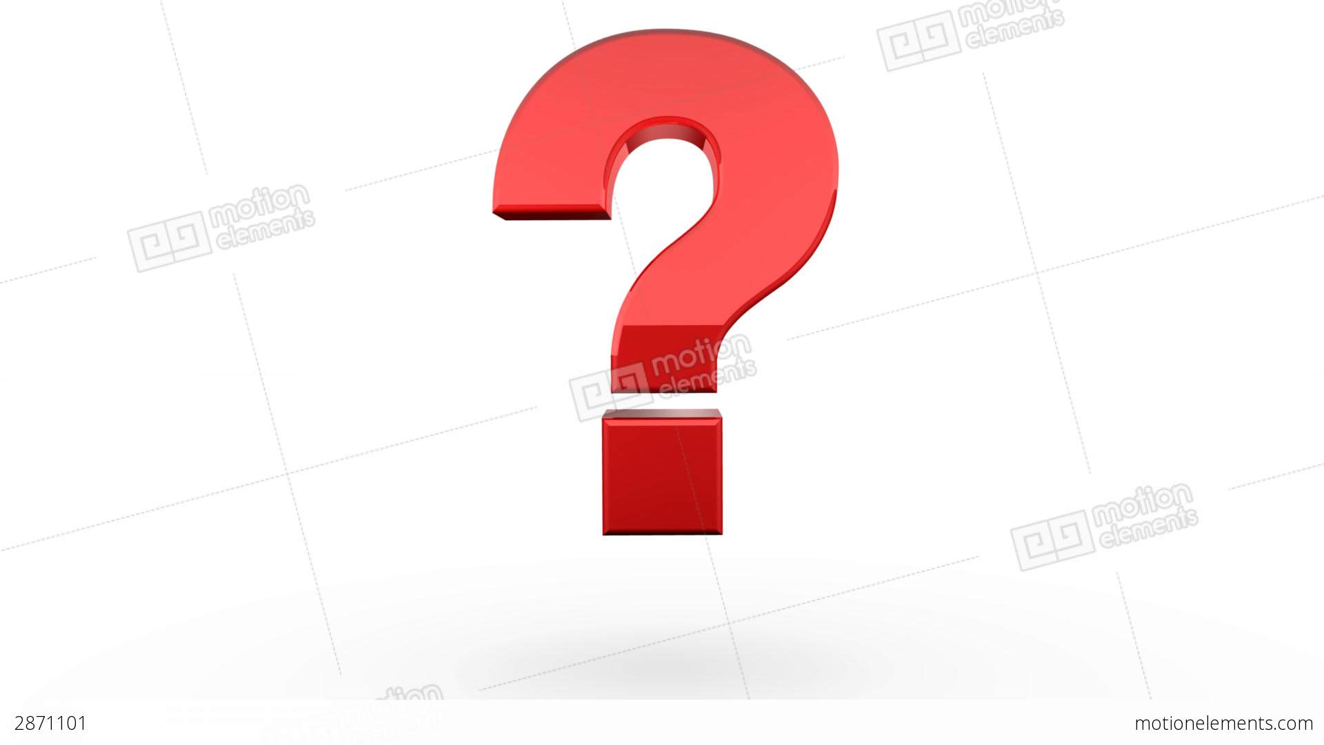 1920x1080 Red Question Mark Bouncing Stock Animation 2871101