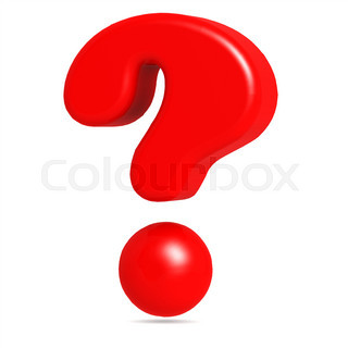 320x320 3d Red Question Mark From Questions Stock Photo Colourbox