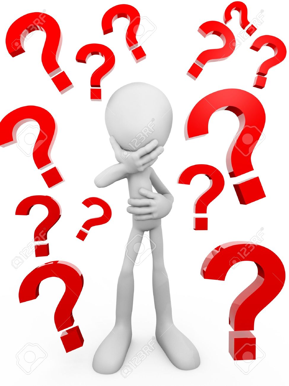 975x1300 3d Human Question Mark Clipart