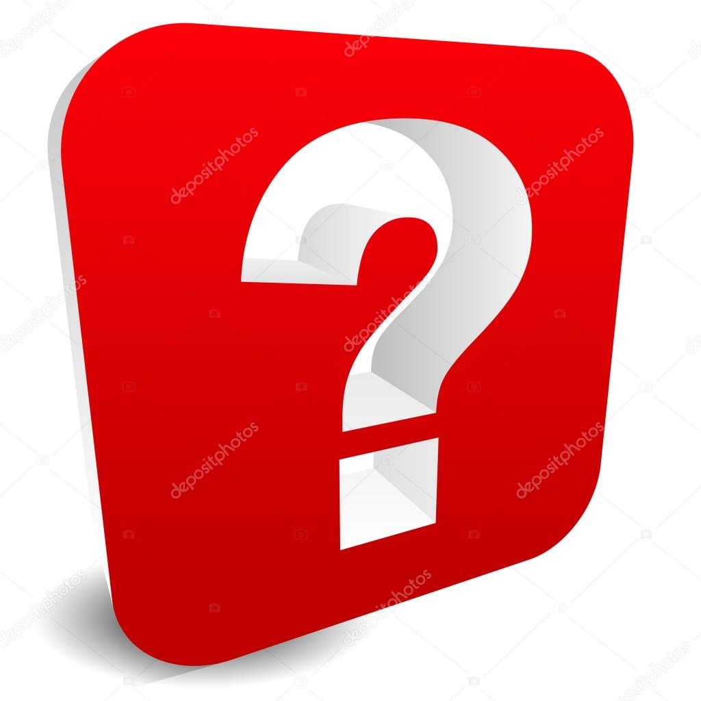 1024x1024 Red Question Mark Icon Stock Vector Vectorguy