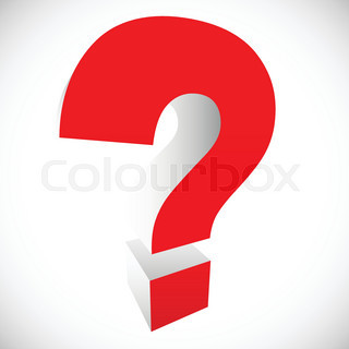 320x320 Red Question Mark On Wavy Background Stock Vector Colourbox