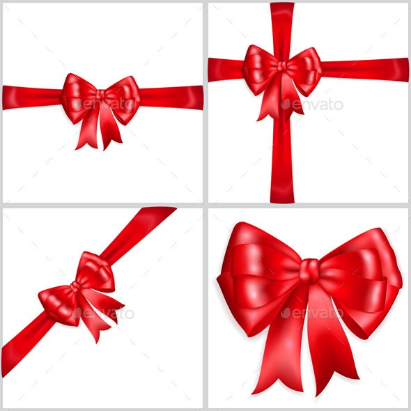 590x590 Bows Made Of Red Ribbons By 31moonlight31 Graphicriver
