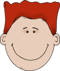 200x238 Happy Boy Face Clip Art