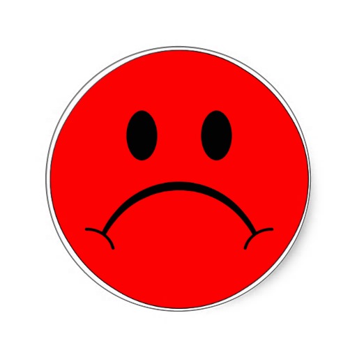 512x512 Red Sad Face Clip Art Cliparts