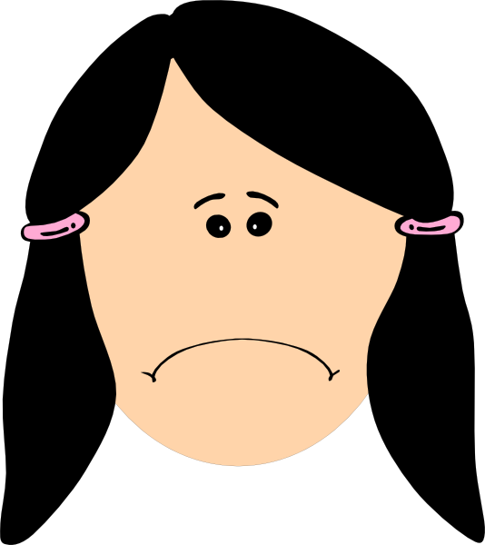 534x600 Sad Face Clipart