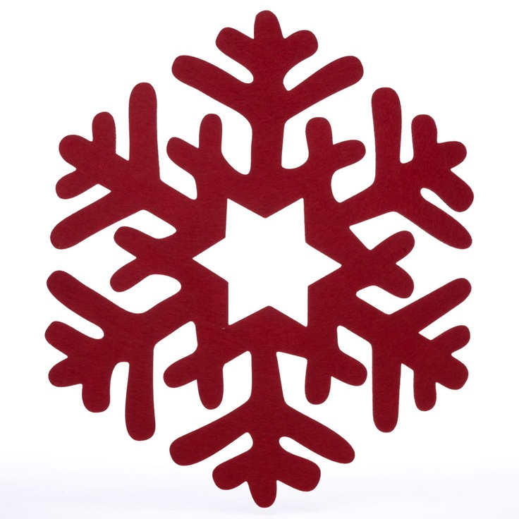 Red Snowflake Clipart | Free download on ClipArtMag