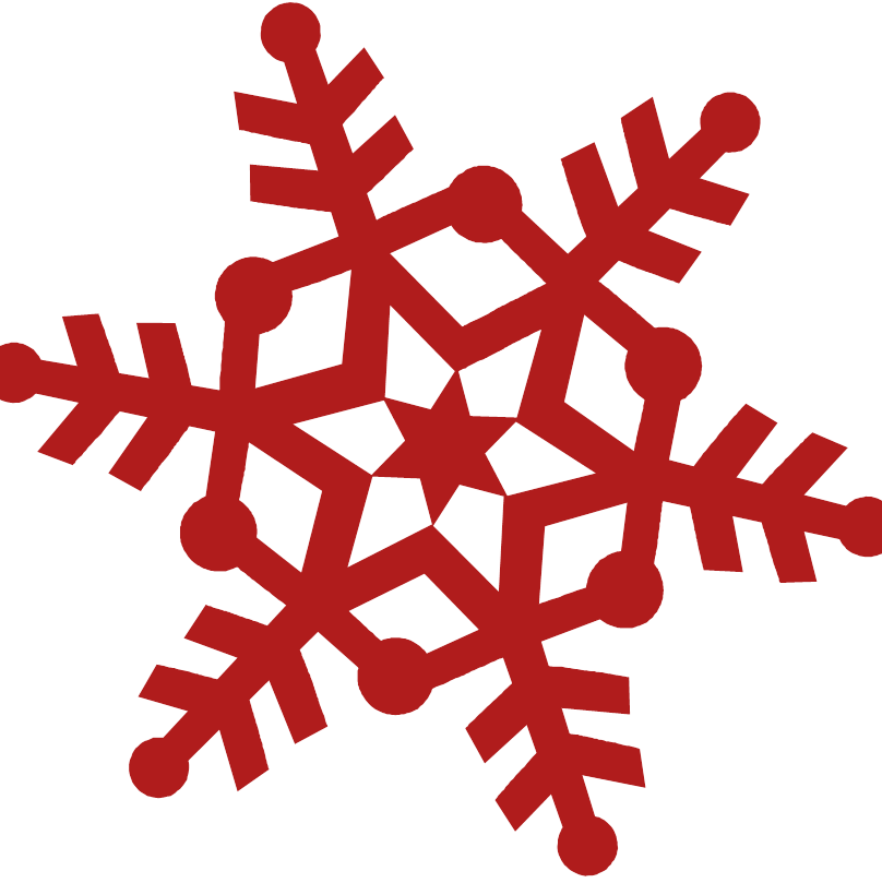 808x809 Red Snowflake Clipart