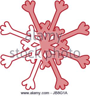 301x320 Red Snowflake. Winter Design. Vector Graphic Stock Vector Art
