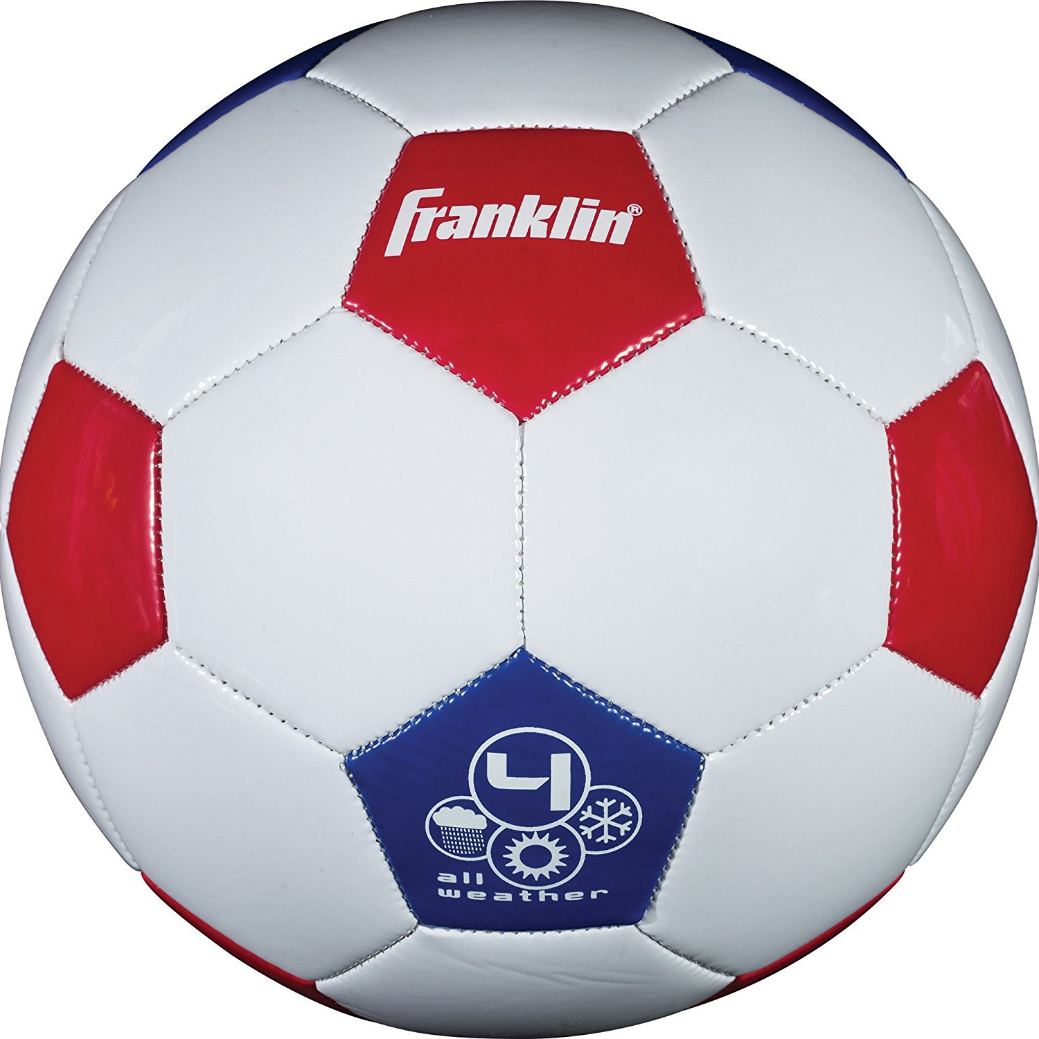1500x1500 Franklin Sports Size 4 Usa Soccer Ball, Red, White