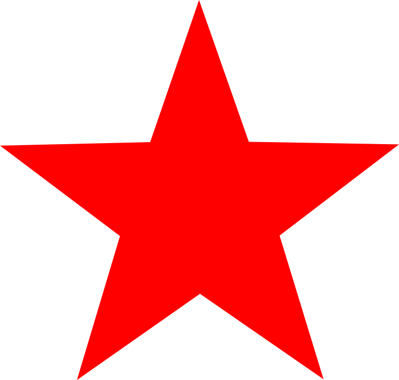 800x762 Red Star Clipart