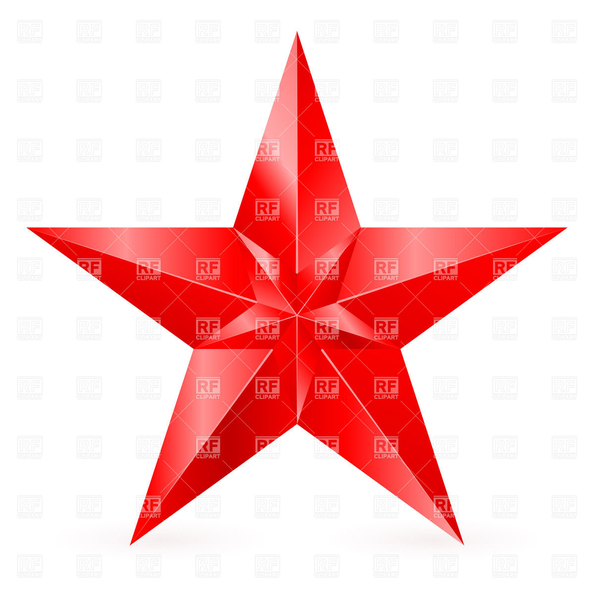 1200x1200 Red Star On White Background Royalty Free Vector Clip Art Image
