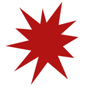 300x300 Clipart Picture Of A Red Star Burst