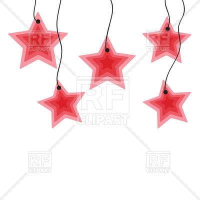 400x400 Hanging Red Stars