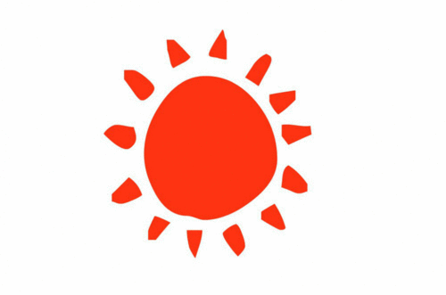 500x331 Red Clipart Sunshine