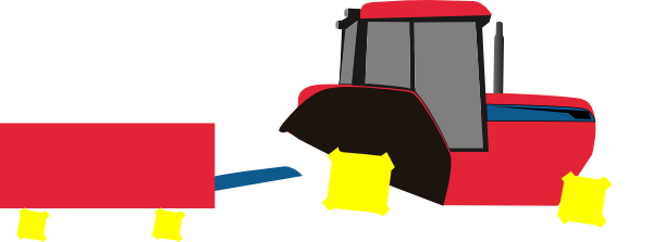 600x223 Tractor Trailer Red Clip Art