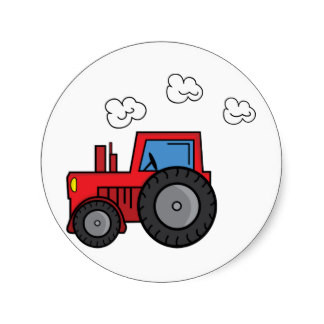 324x324 Tractor Clipart Vintage Red