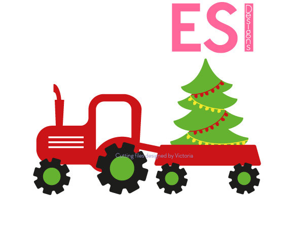 572x452 Truck With Christmas Tree Clipart