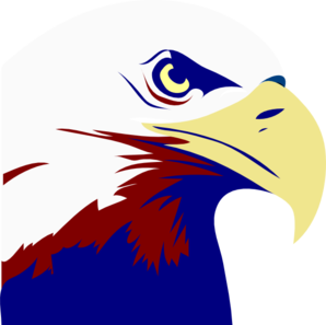 298x297 Eagle Red White Blue Clip Art