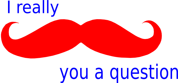 600x281 Mustache You A Question Red White And Blue Clip Art