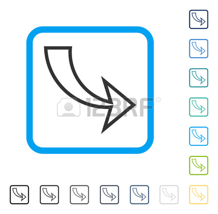 450x442 Redo Icon Inside Rounded Square Frame. Vector Illustration Style