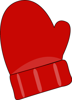 243x338 Red Mittens Clipart
