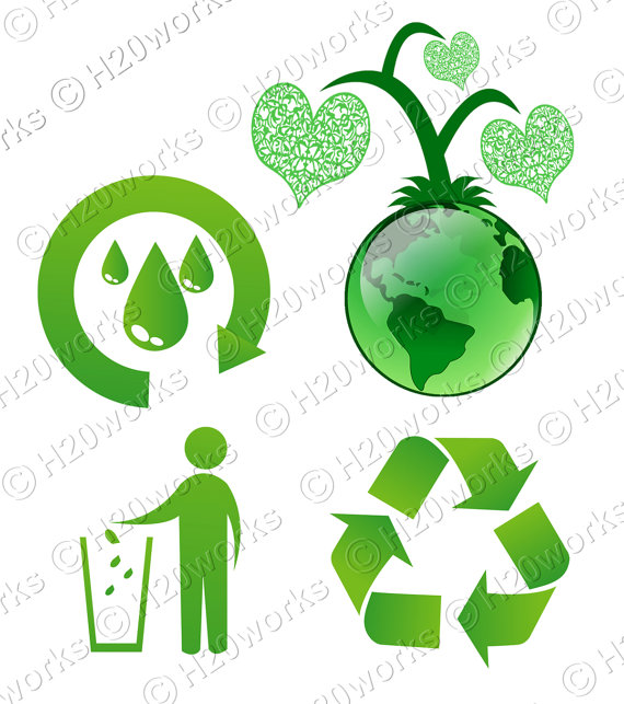 570x643 Green Reduce Reuse Recycle Clip Art Set Transparent