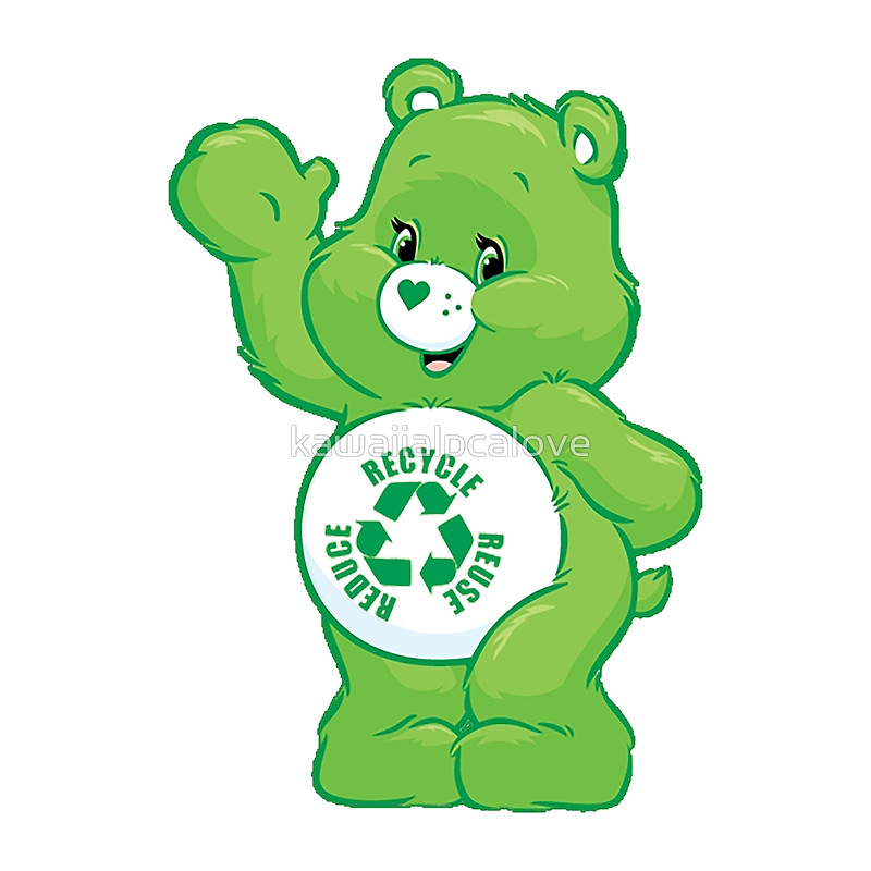 800x800 Recycle Carebear Carebears Care Bear Reduce Reuse Recycle Posters