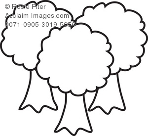 300x275 Clipart Illustration Of Trees