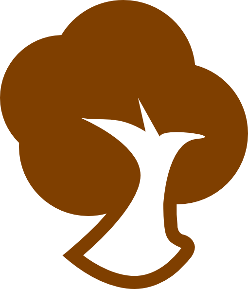 510x594 Brown Tree Icon Clip Art
