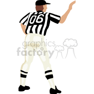 300x300 Royalty Free Football Referee 168980 Vector Clip Art Image