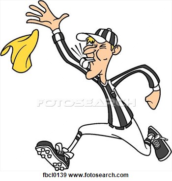 350x370 Football Referee Clipart