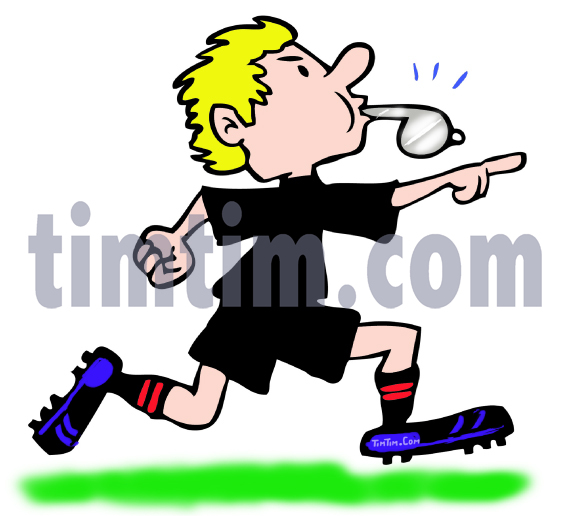 571x516 Free Drawing Of A Soccer Football Referee From The Category