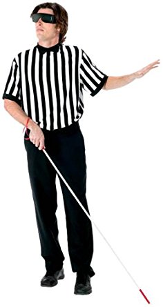 236x445 Funworld Men's Blind Referee Kit, Black, One Size