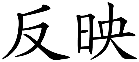 479x215 Chinese Symbols For Reflect